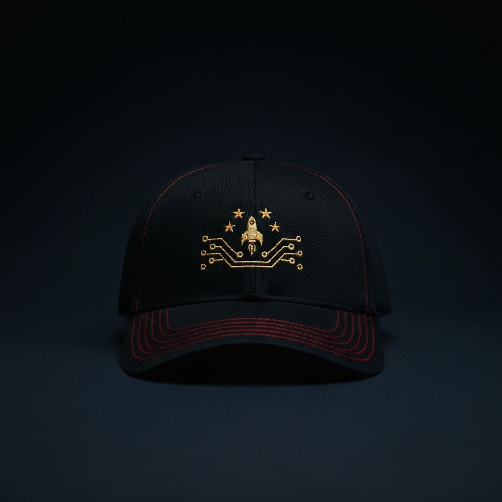 Trump x Grok Fusion Dad Hat - Black / Red